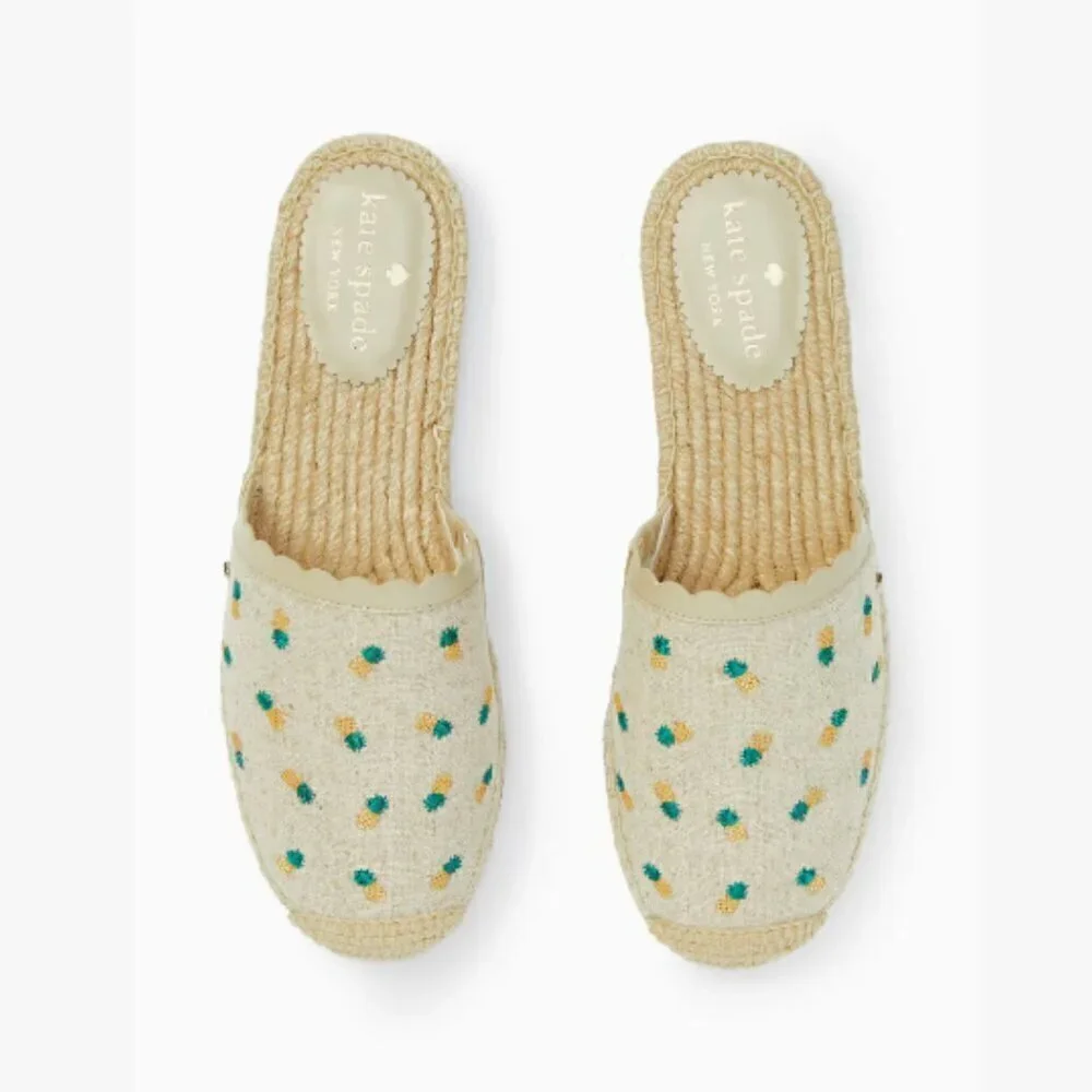 NEW!! Kate Spade Rosie Pineapple Flats -Size 8